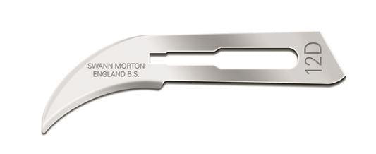 Swann Morton No 12D Sterile Carbon Steel Blades Swann Morton