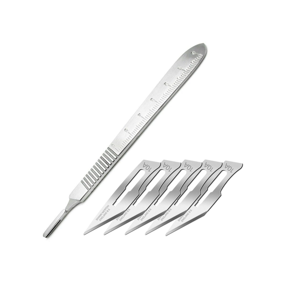 Reusable Scalpel Handle No. 3 & Swann Morton No.10a Non Sterile Blades Swann Morton