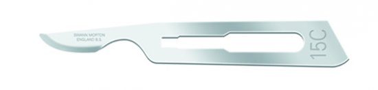 Reusable Scalpel Handle No. 3 & Swann Morton No.15c Non Sterile Blades Swann Morton