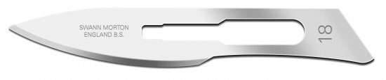 Reusable Scalpel Handle No. 3 & Swann Morton No.18 Non Sterile Blades Swann Morton