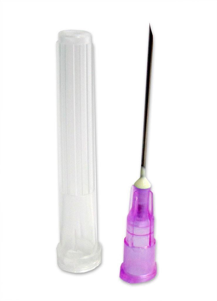 Terumo Hypodermic Needle 24G x 1" (0.55 x 25 mm) Violet (Pack of 100) Terumo