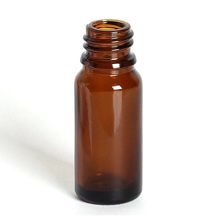 Amber Glass Dropper Bottle With Cap 10ml, (Empty) for Aromatherapy Otimo Beauty